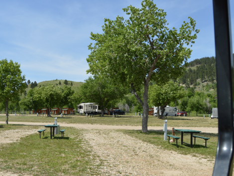 Full Hook Up RV sites at Days End Campground near Sturgis and the Black Hills