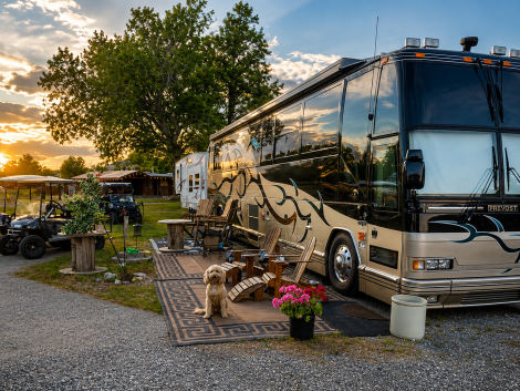 Rv sites at Days End Campground Black hills south dakota