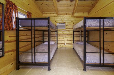 Camping cabin at Days End Campground in the Black Hills SD